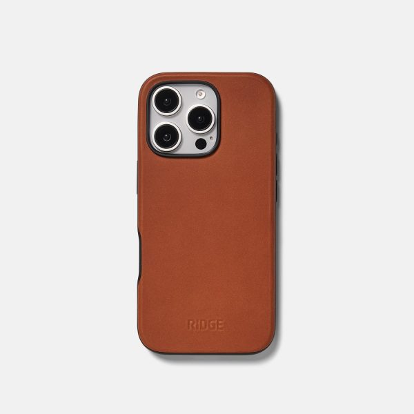Everyday Phone Case - iPhone 16 Pro - Tobacco Brown Leather Online Hot Sale - Image 4